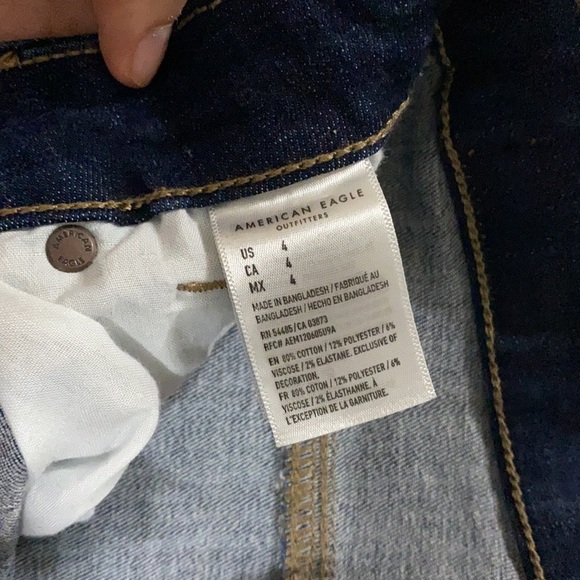 American Eagle Next Level Stretch Blue Jean Shorts - Picture 9 of 10